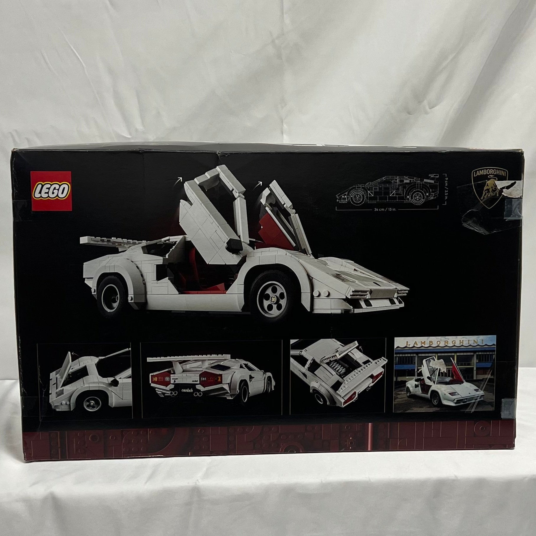 Lego Icons Countach Lamborghini  Box Back