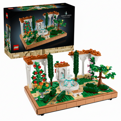 Lego Icons Fountain Garden