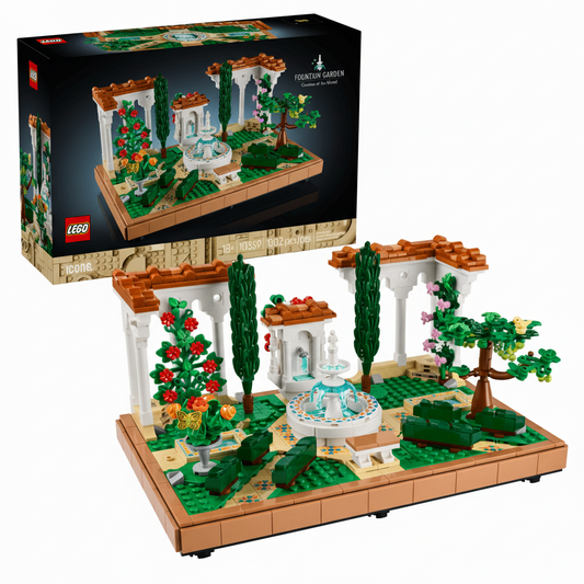 Lego Icons Fountain Garden