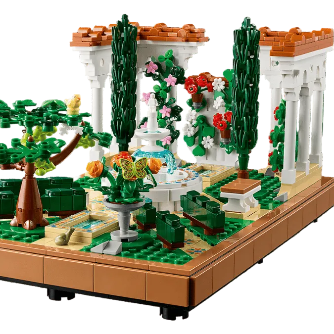 Lego Icons Fountain Garden Set