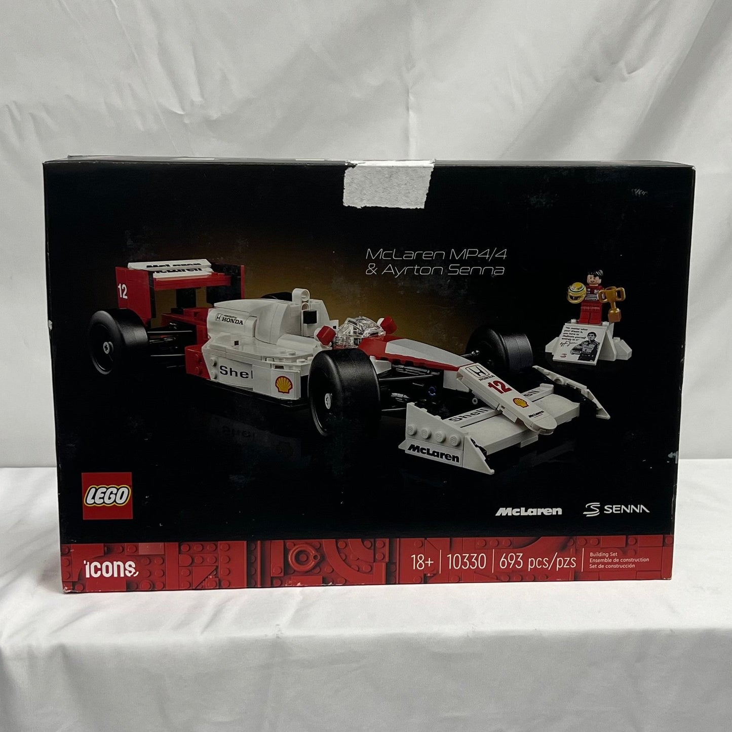 Lego Icons McLaren Aryton Senna Box Front
