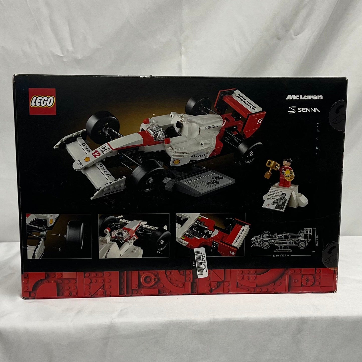 Lego Icons McLaren Aryton Senna Box Back