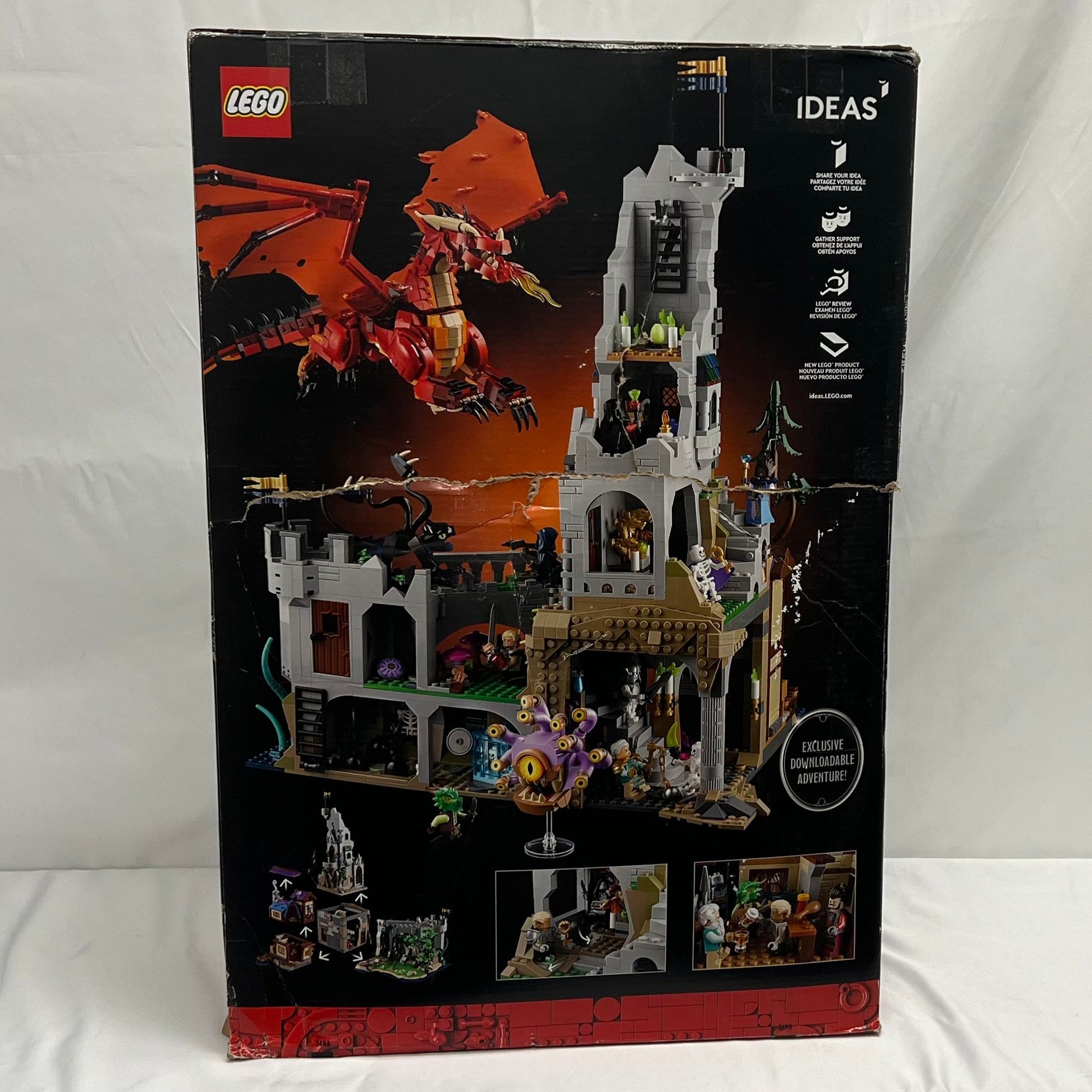Lego Ideas Dungeons and Dragons Box Back