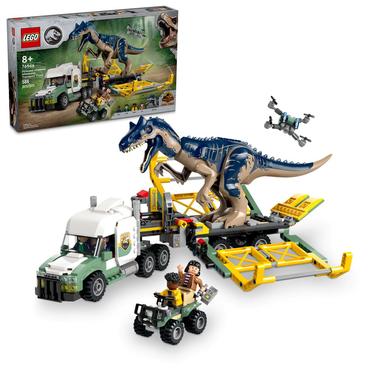 Lego Dinosaur Mission Allosaurus Transport Truck