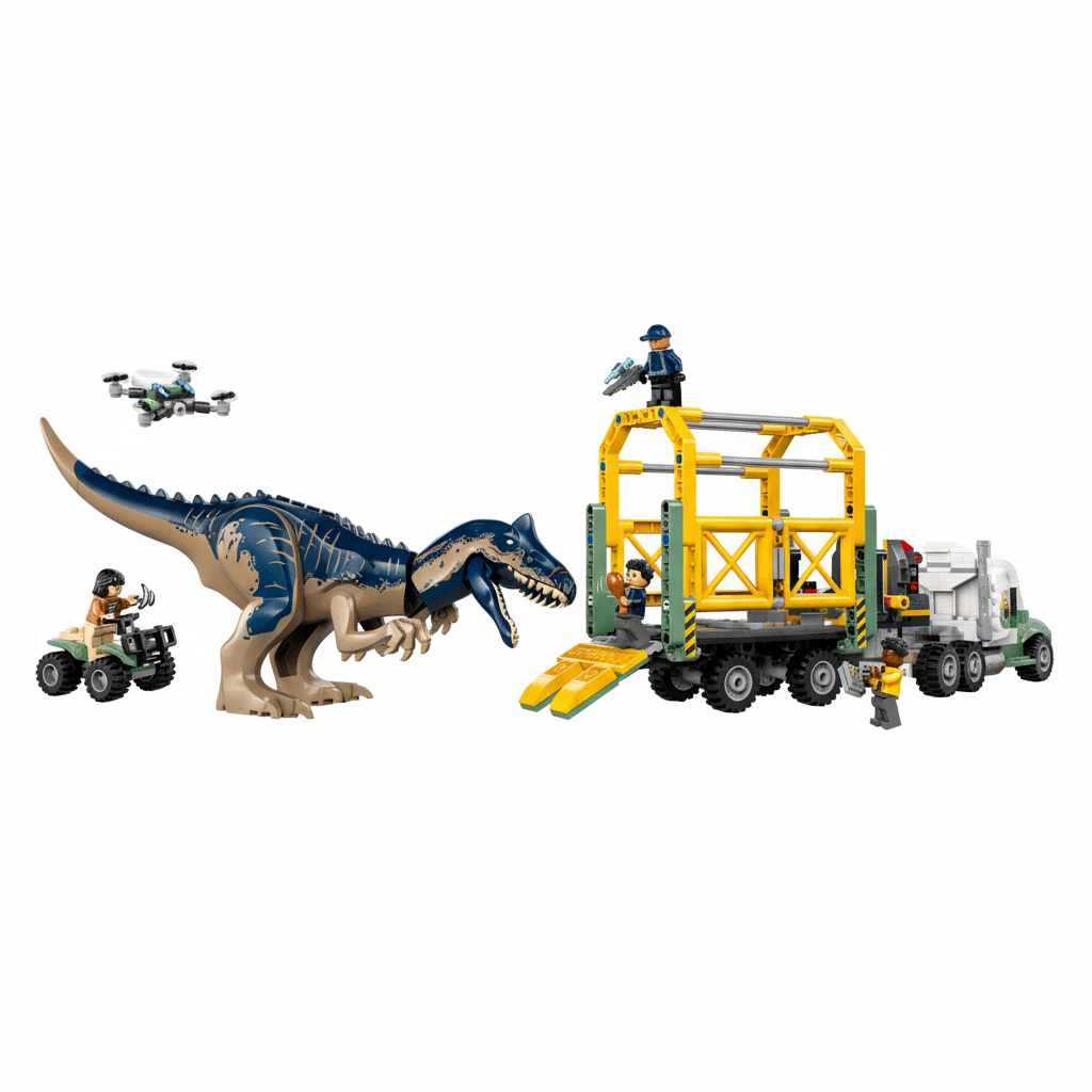 Lego Dinosaur Mission Allosaurus Transport Truck