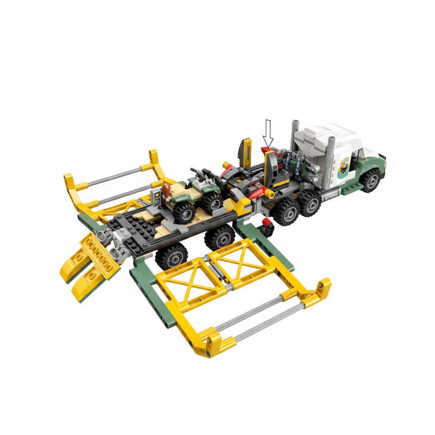 Lego Dinosaur Mission Allosaurus Transport Truck