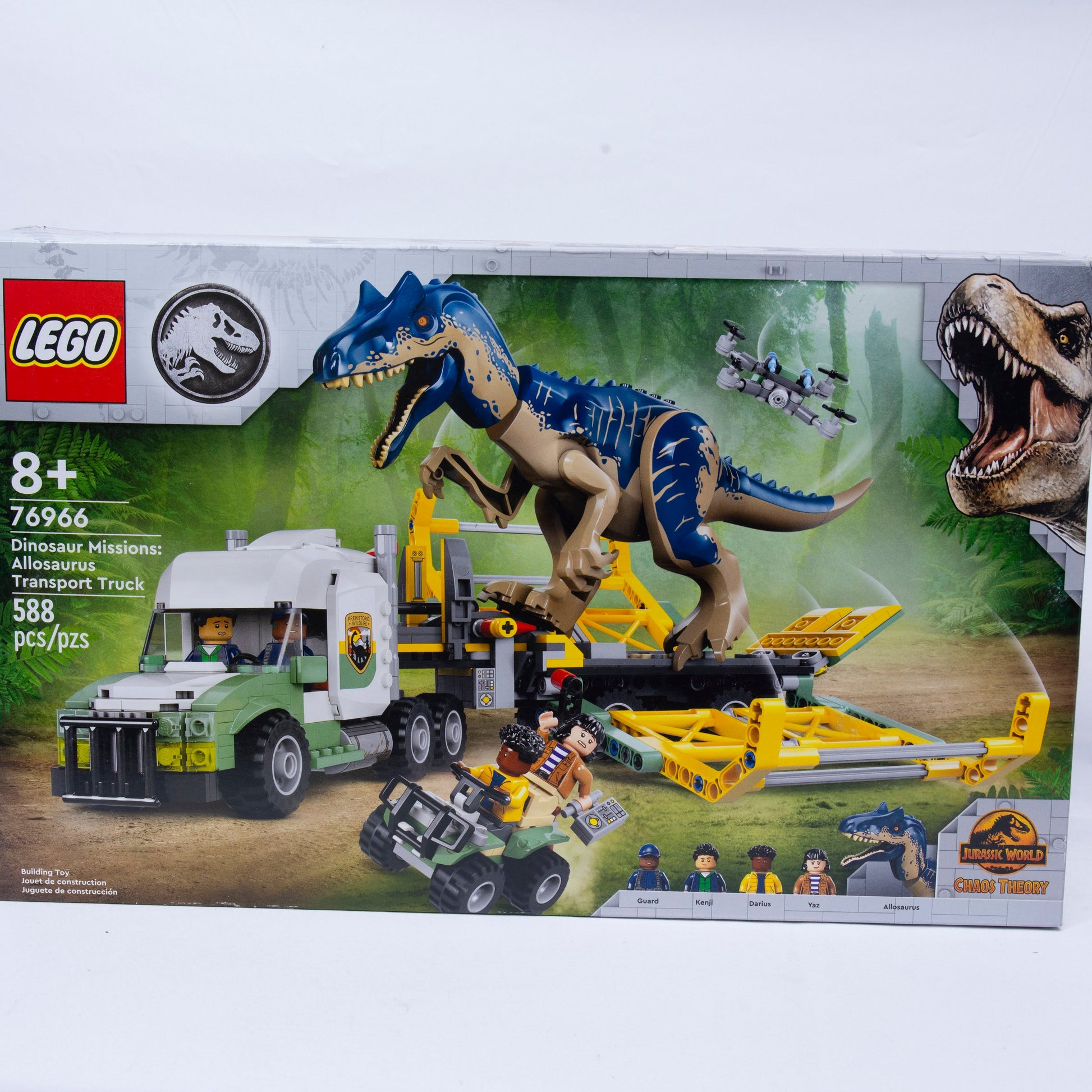 Lego Dinosaur Mission Allosaurus Transport Truck Box Front