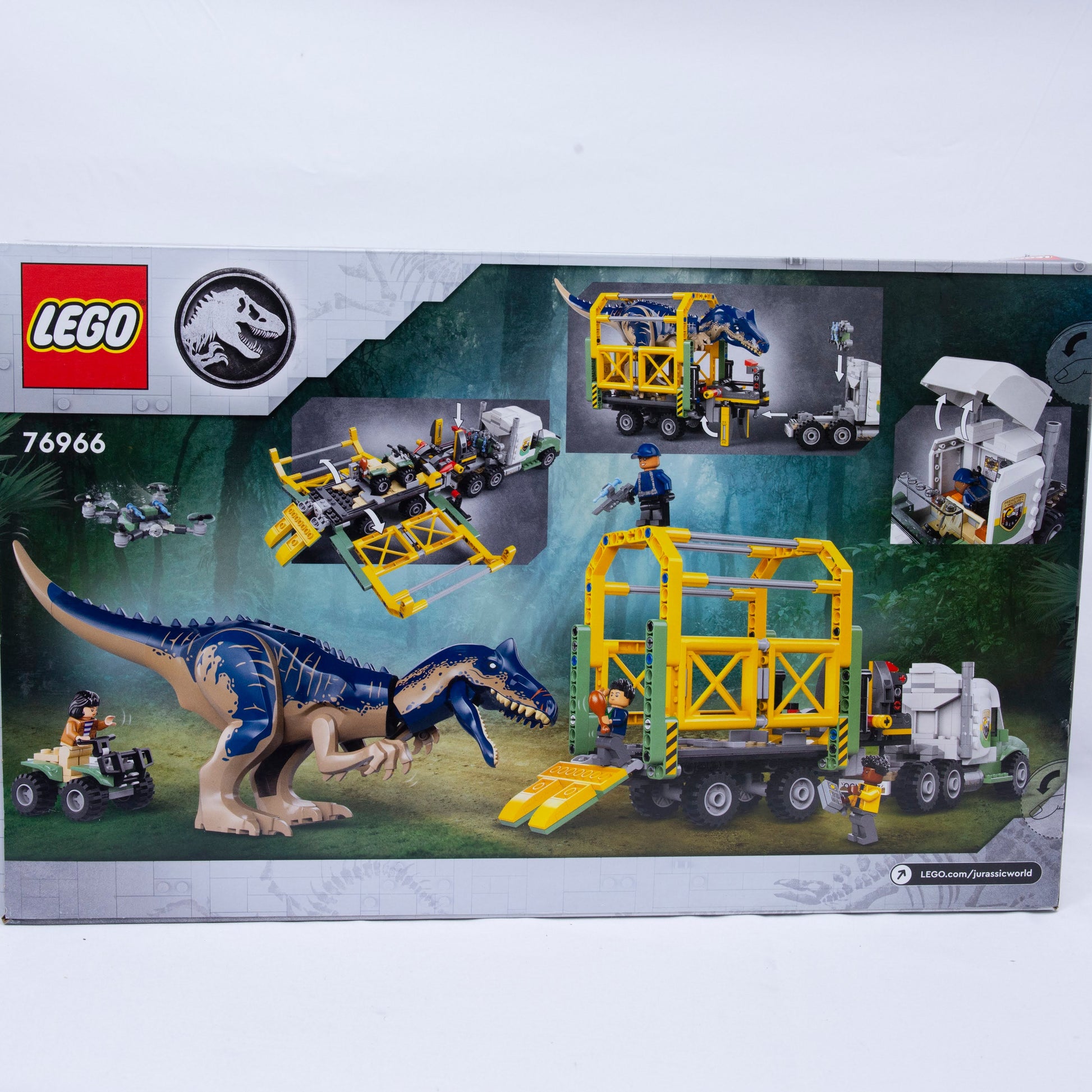 Lego Dinosaur Mission Allosaurus Transport Truck Box Back