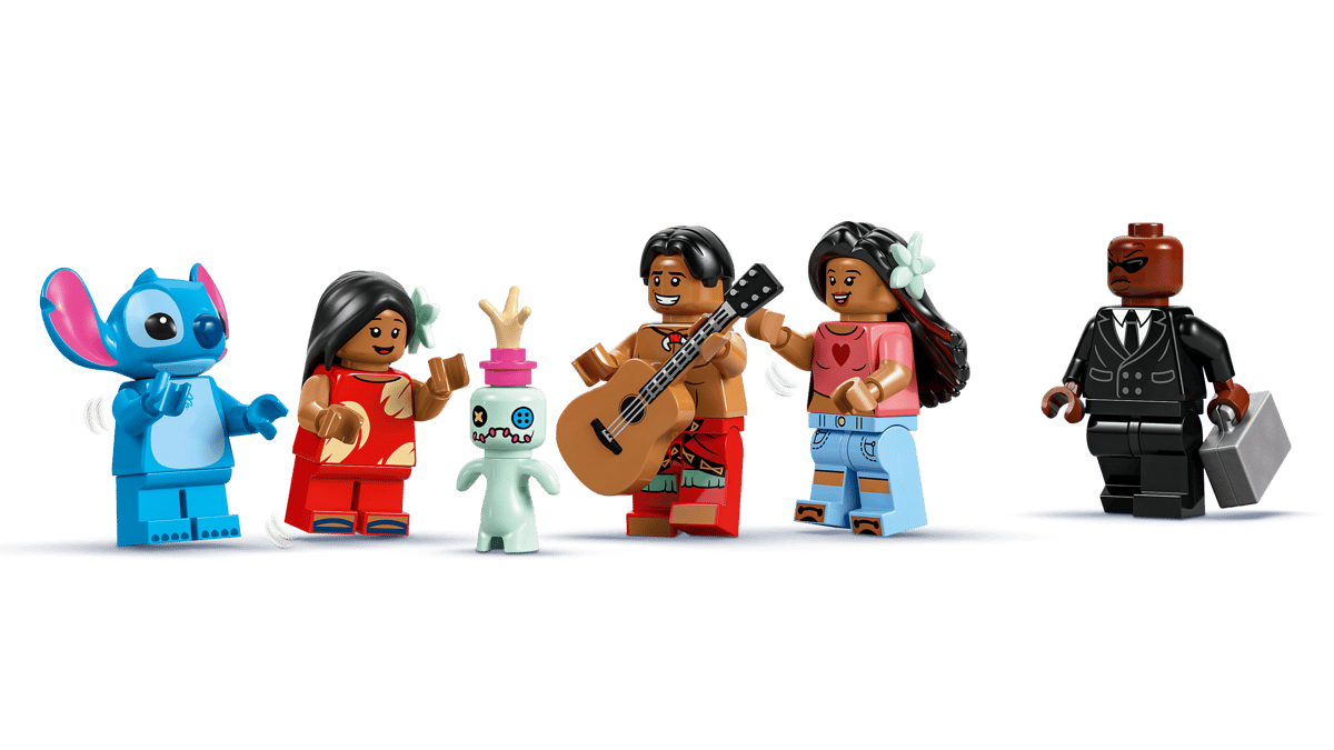 Lego Disney Lilo and Stitch Beach House Figures