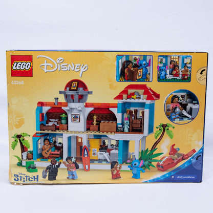 Lego Disney Lilo and Stitch Beach House Box Back