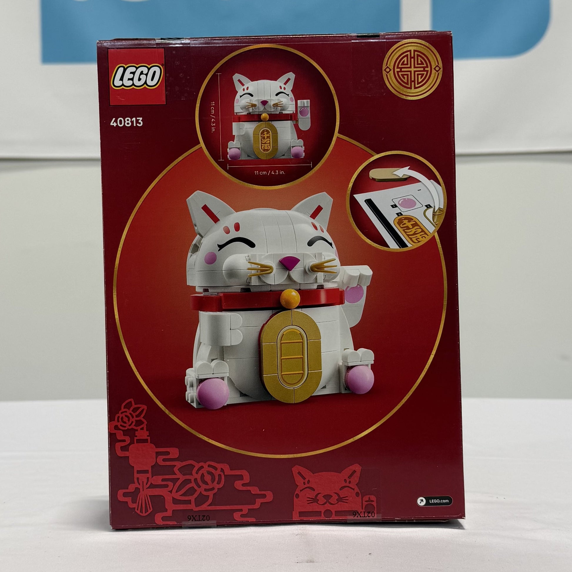 Lego Lucky Cat Box Back