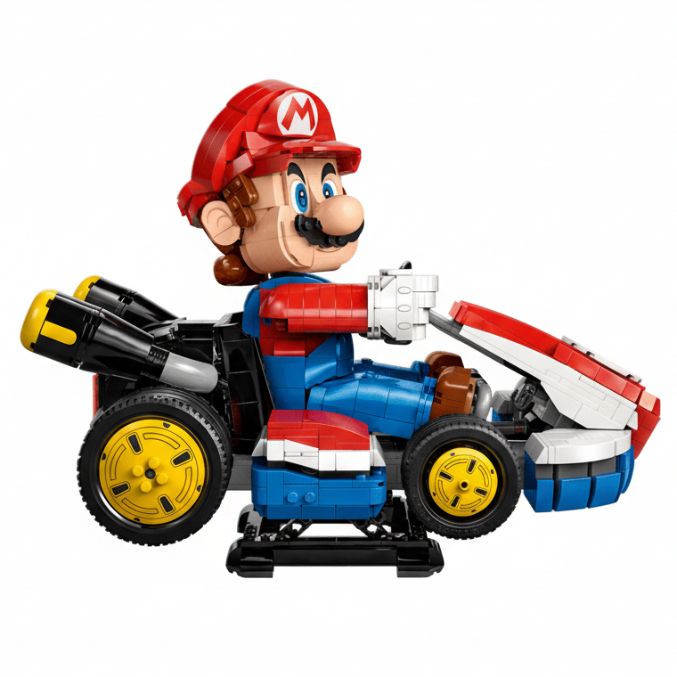 Lego Mario Kart Side View