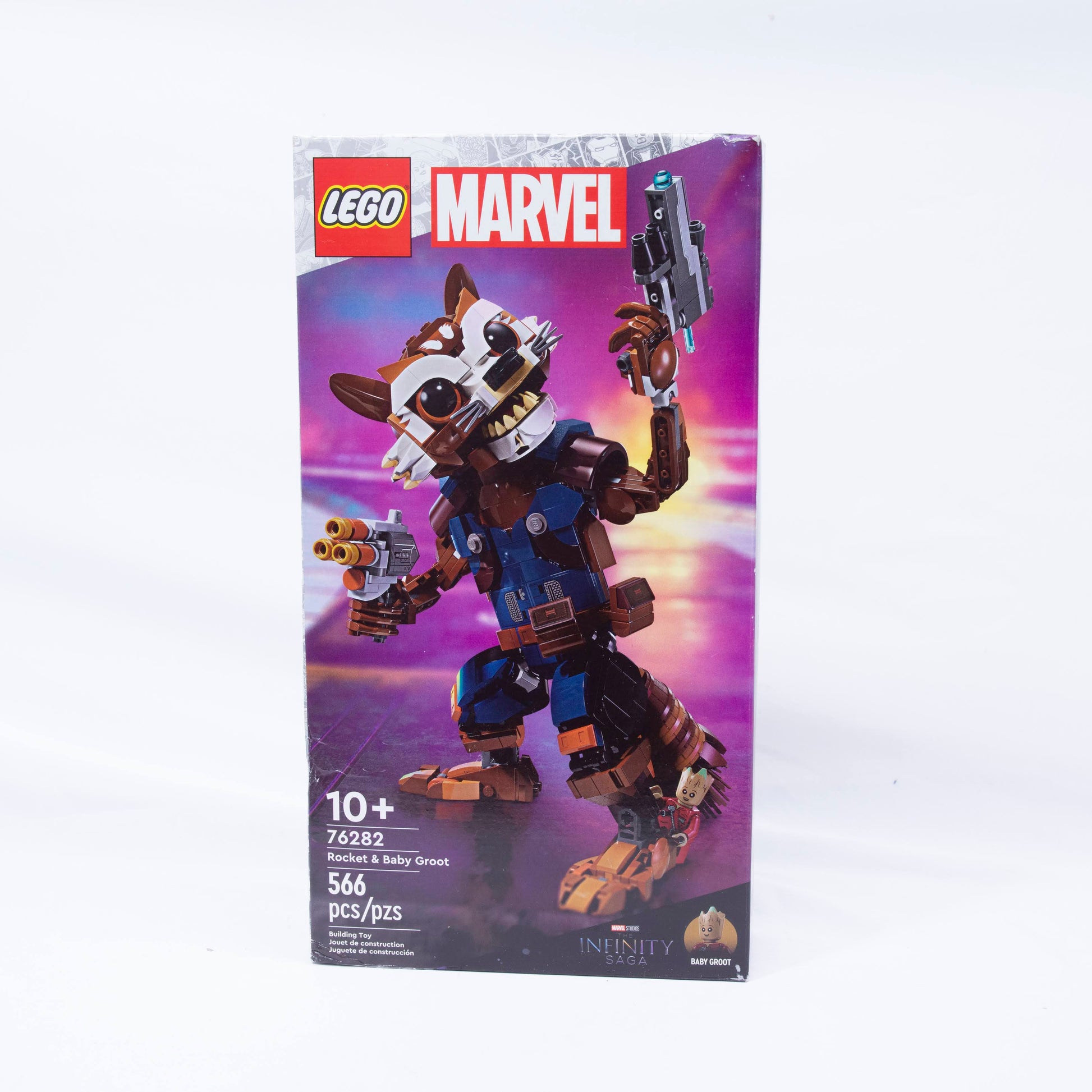 Lego Marvel Rocket and Baby Groot Box Front