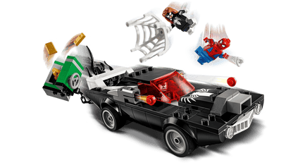 Lego Marvel Spiderman vs Venom Muscle Car Action