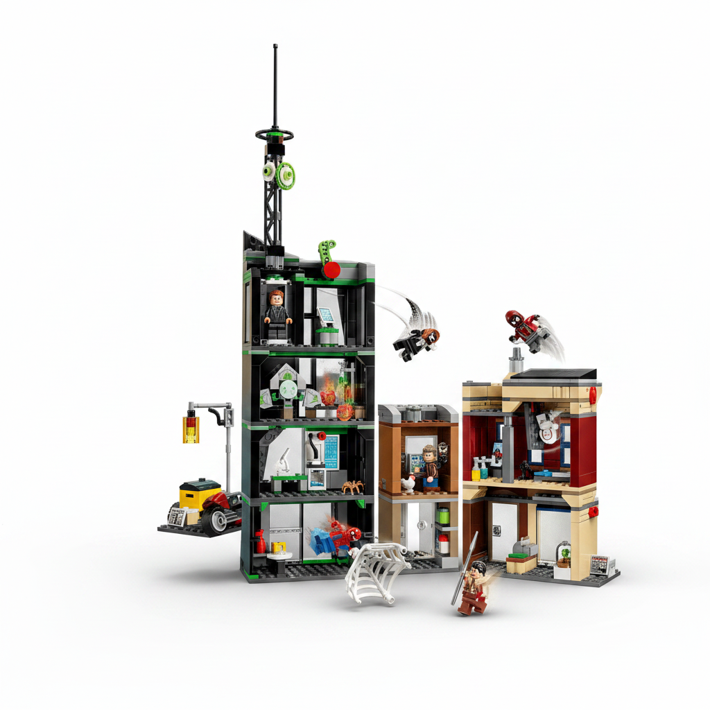 Lego Marvel Spiderman vs Oscorp Inside