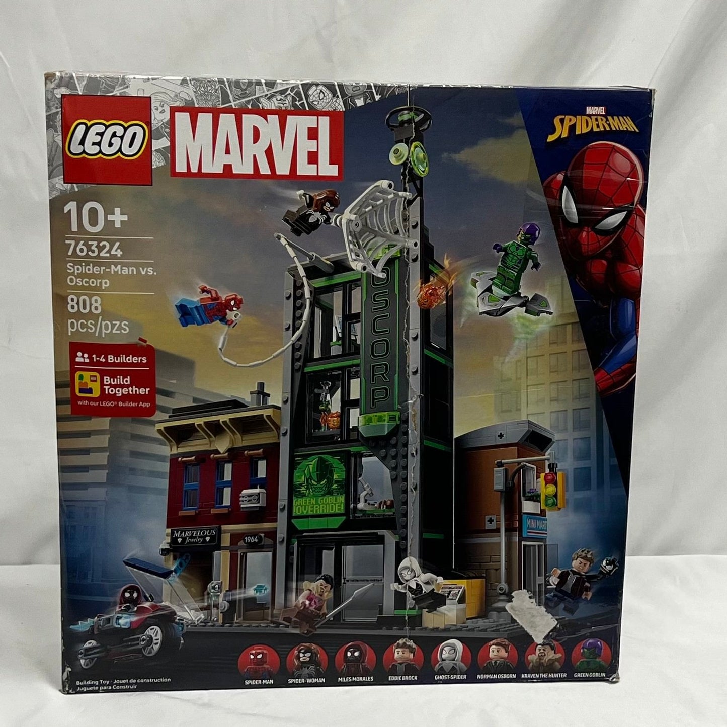 Lego Marvel Spiderman vs Oscorp Box Front