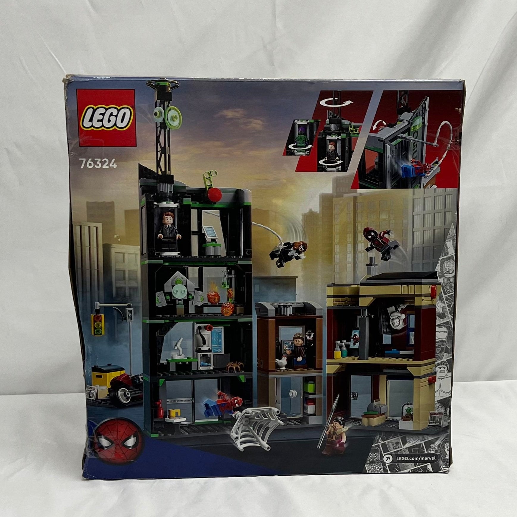 Lego Marvel Spiderman vs Oscorp Box Back