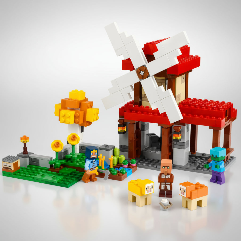 Lego Mindcraft Windmill Farm