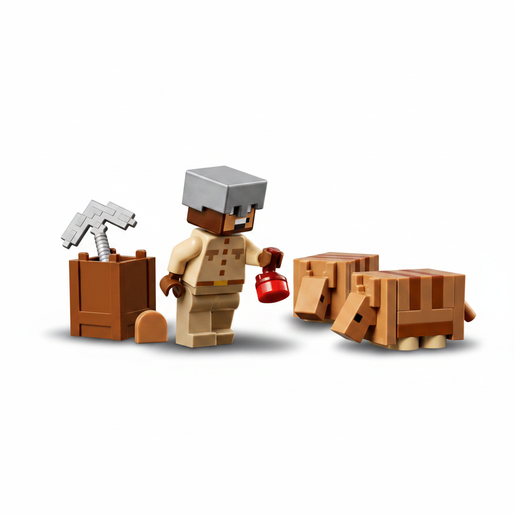 Lego Minecraft Armadillo Mine Figures