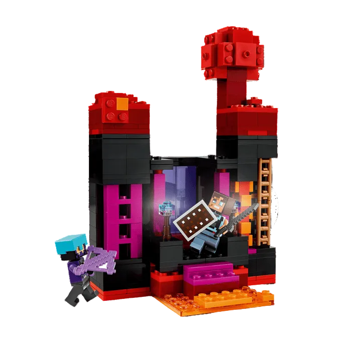 Lego Minecraft Enderman Tower Action