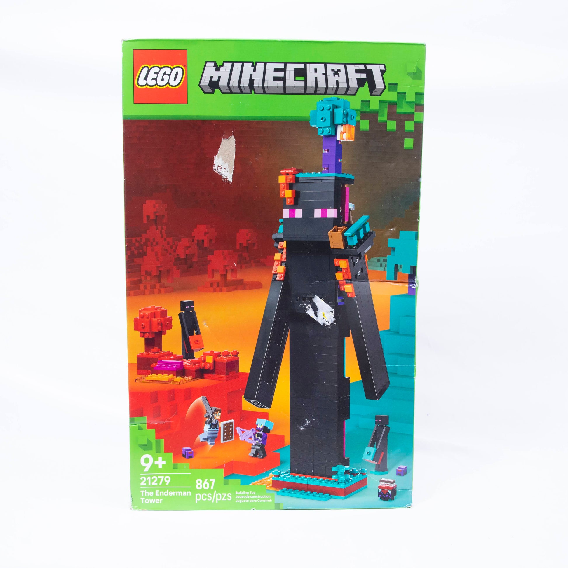Lego Minecraft Enderman Tower Box Front