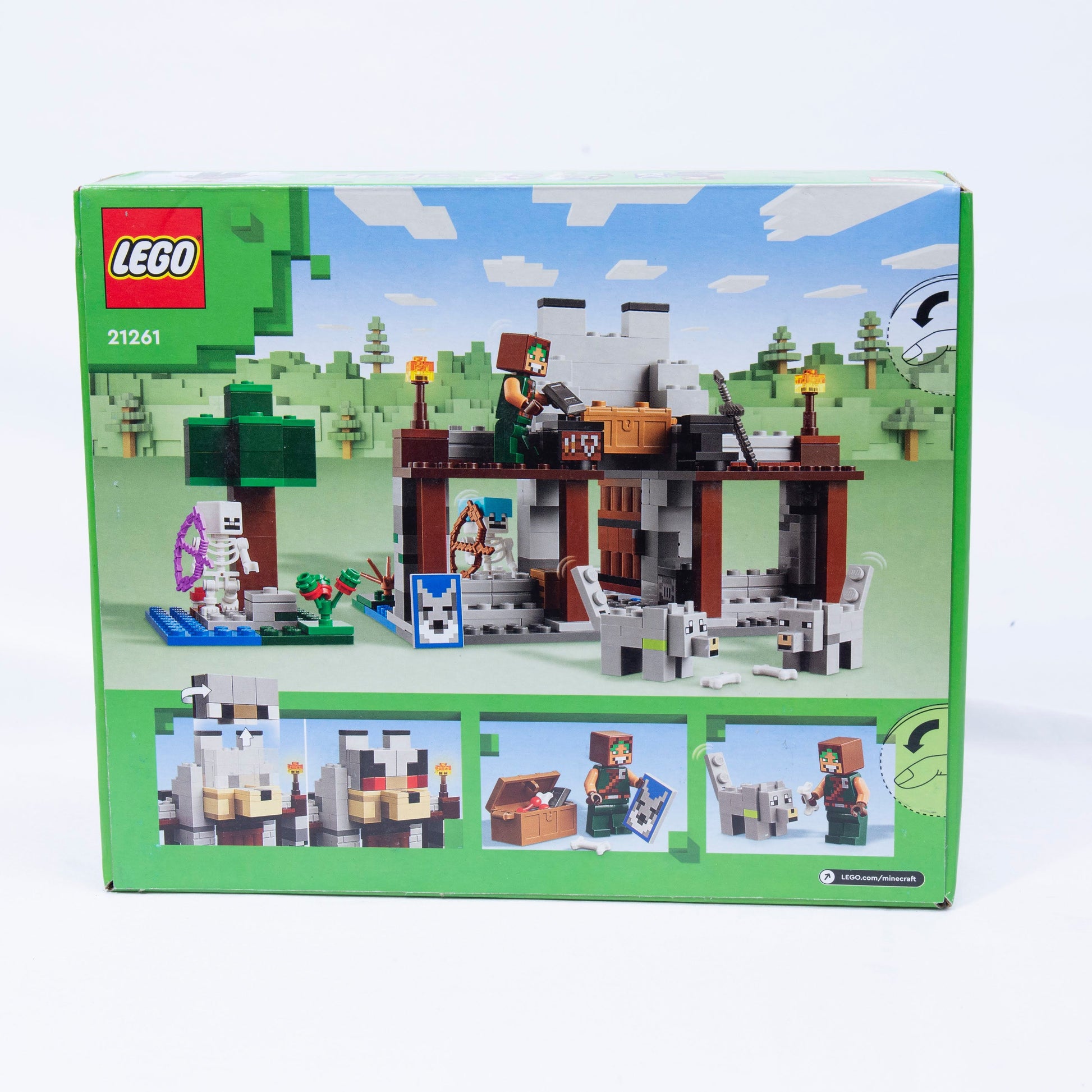 Lego Minecraft Wolf Stronghold Box Back