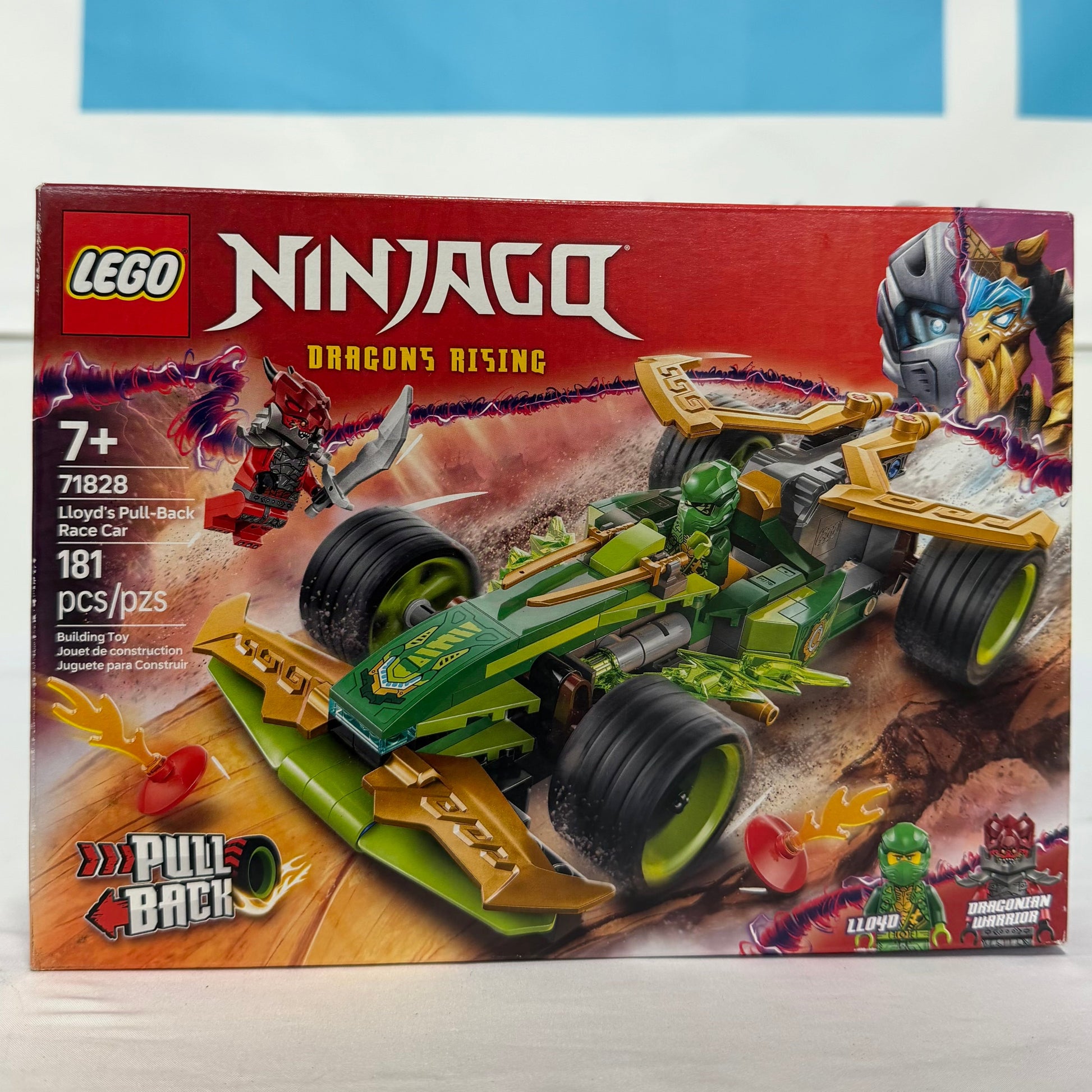 Lego Ninjago Lloyd's Pull Back Race Car Box front