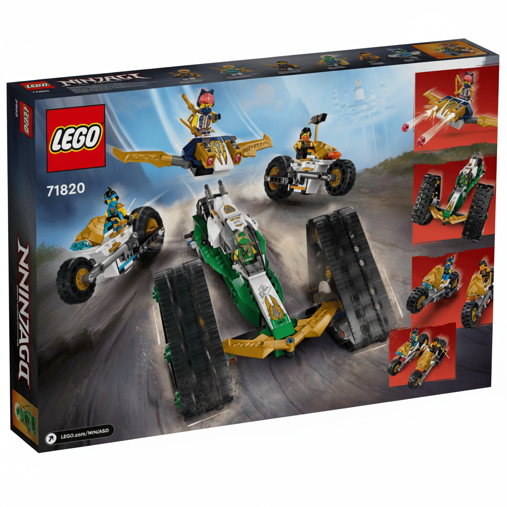 Lego Ninjago Ninja Team Combo Vehicle Box Back