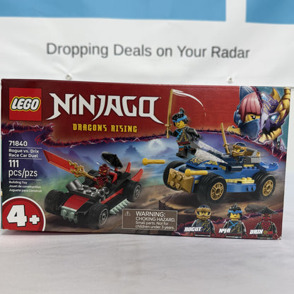 Lego Ninjago Rogue vs Drix Race Cars Box Front