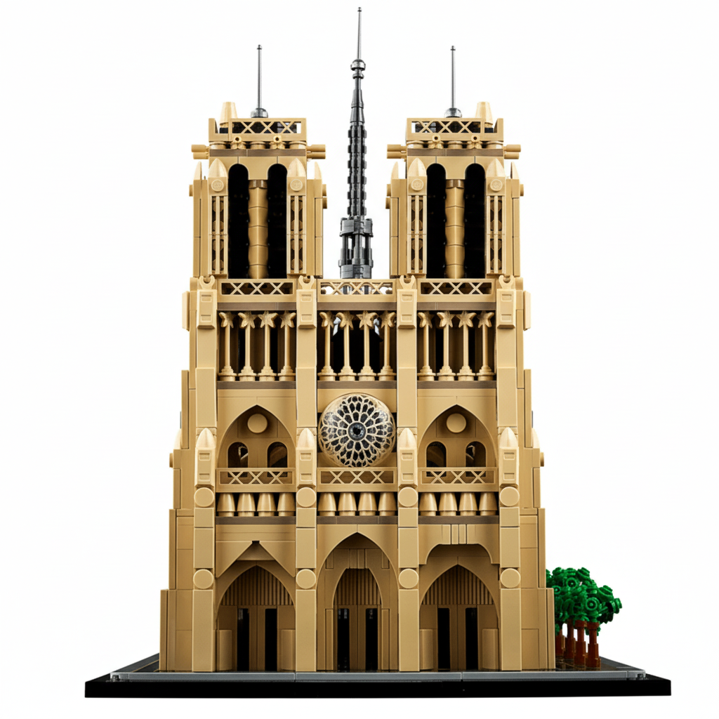 Lego Architecture Notre Dame Front View