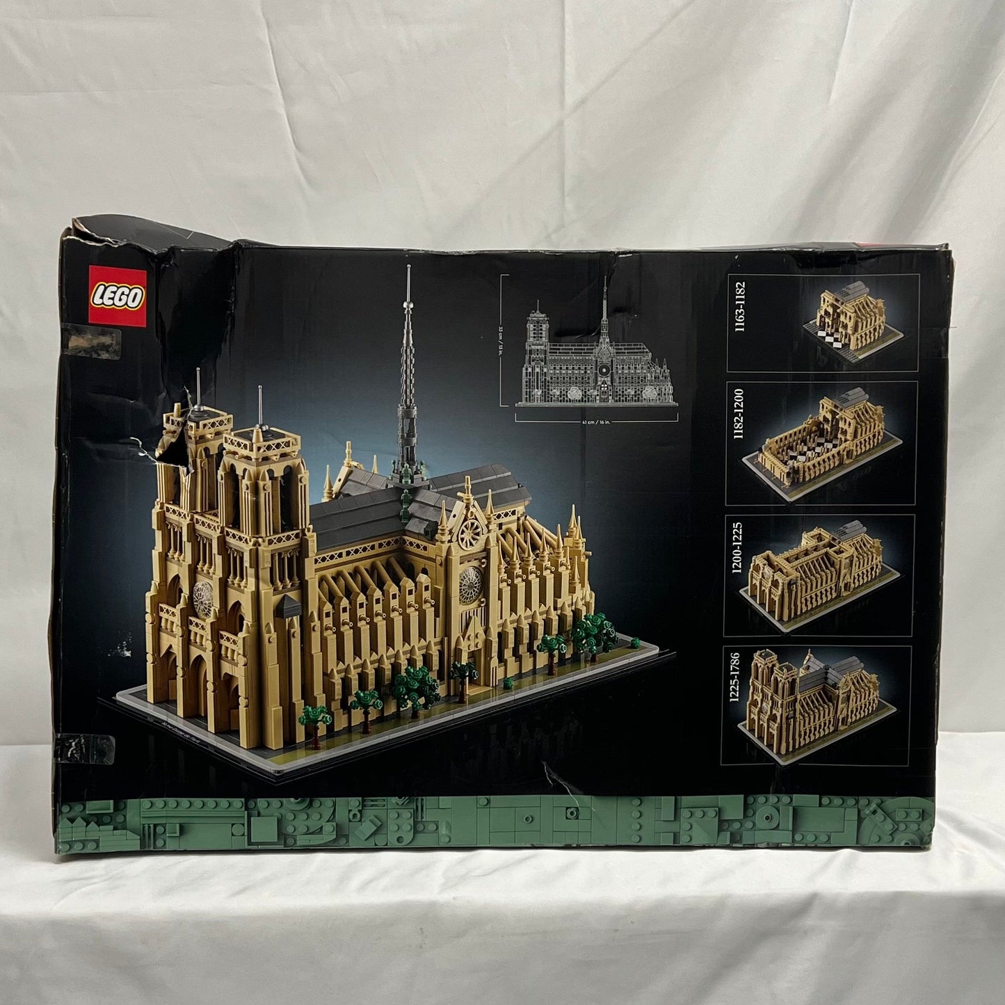 Lego Architecture Notre Dame Box Back