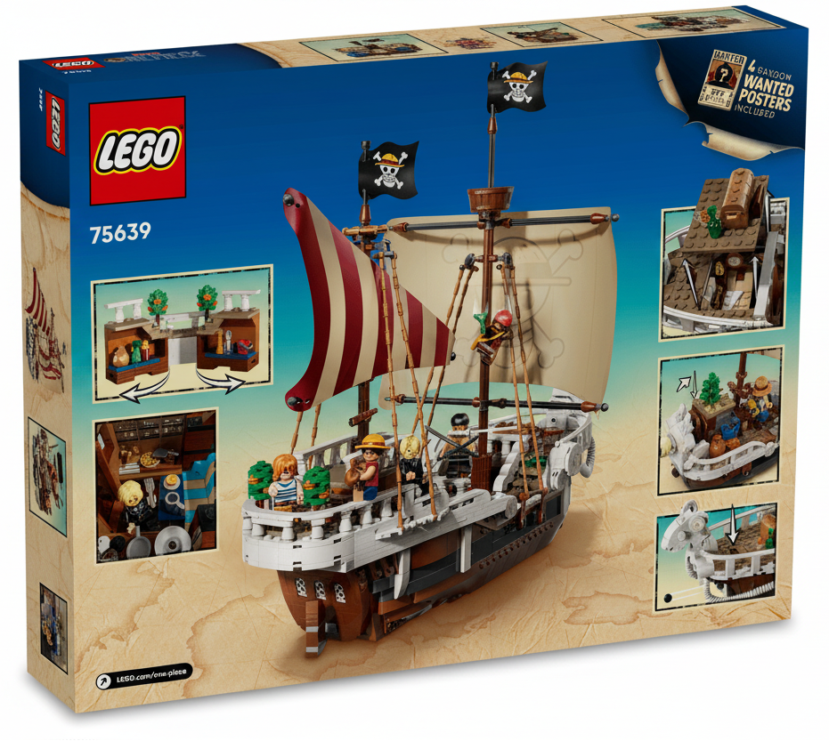 Lego One Piece Going Merry Pirate Ship Box