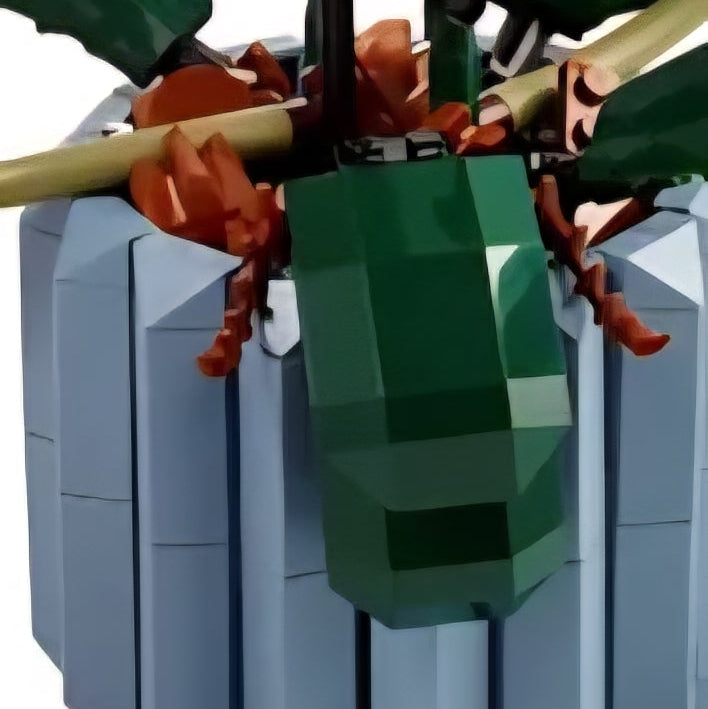 Lego Orchid Pot Zoom