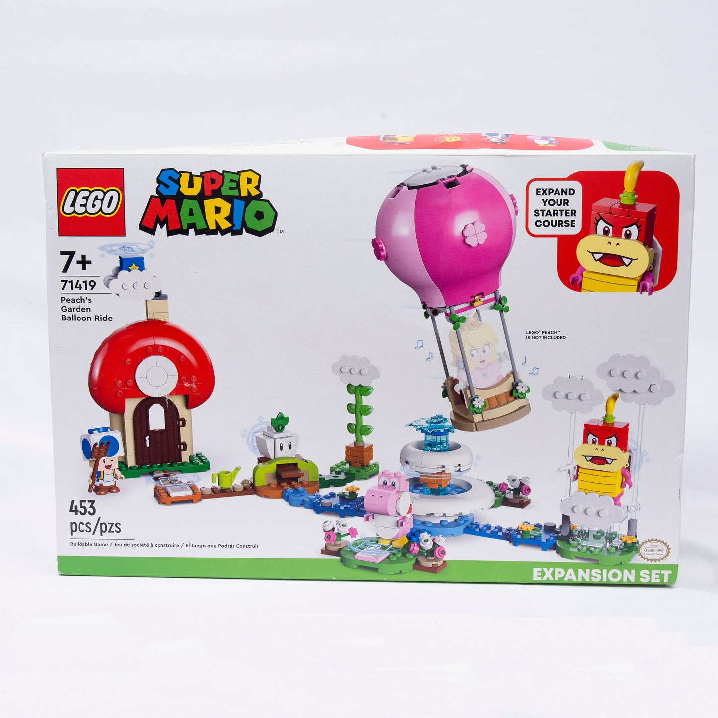 Lego Super Mario Peach's Garden Balloon Ride Box Front