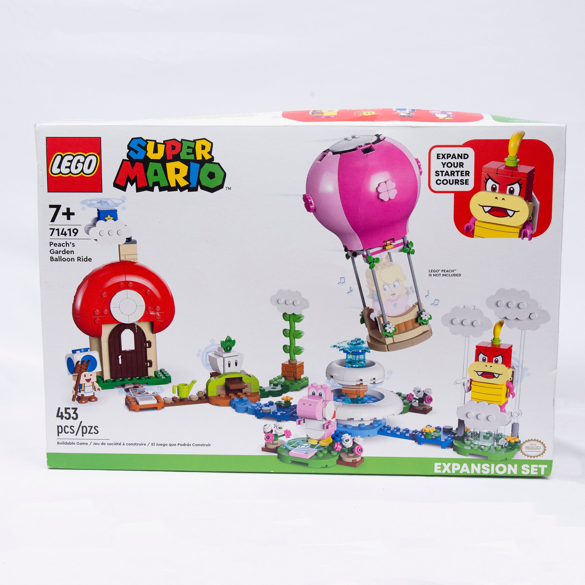 Lego Super Mario Peach's Garden Balloon Ride Box Front