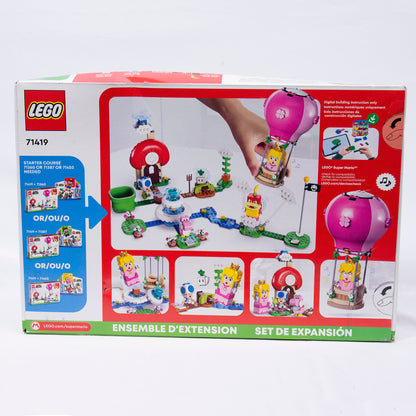 Lego Super Mario Peach's Garden Balloon Ride Box Back