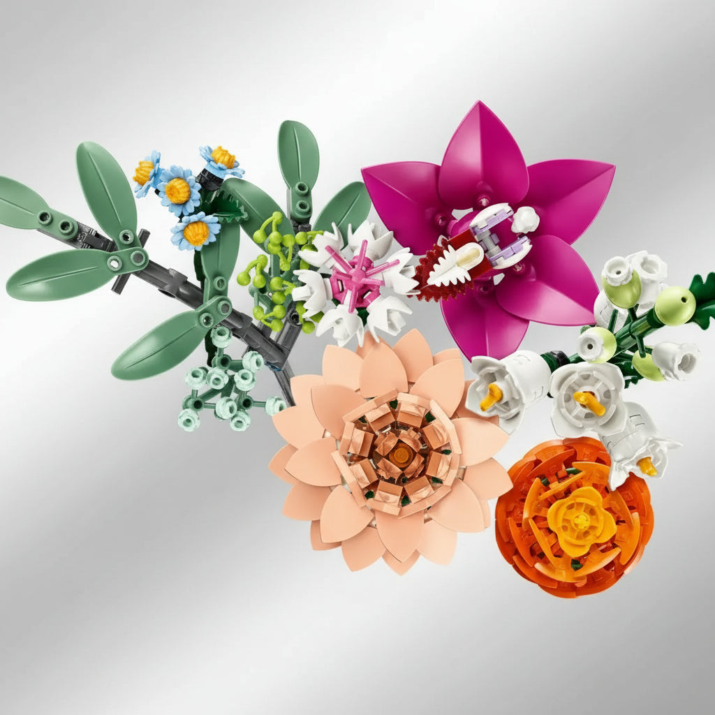 lego pretty pink flower bouquet top