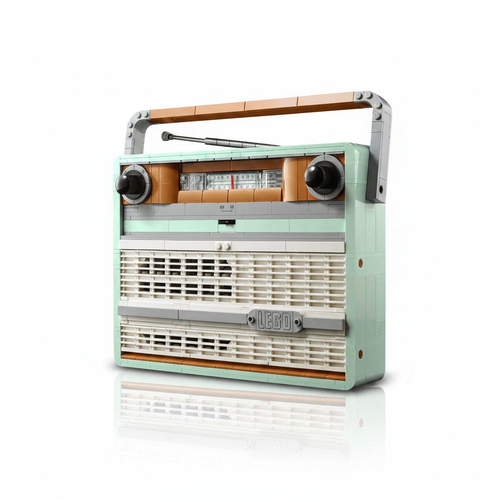 Lego Retro Radio angle view