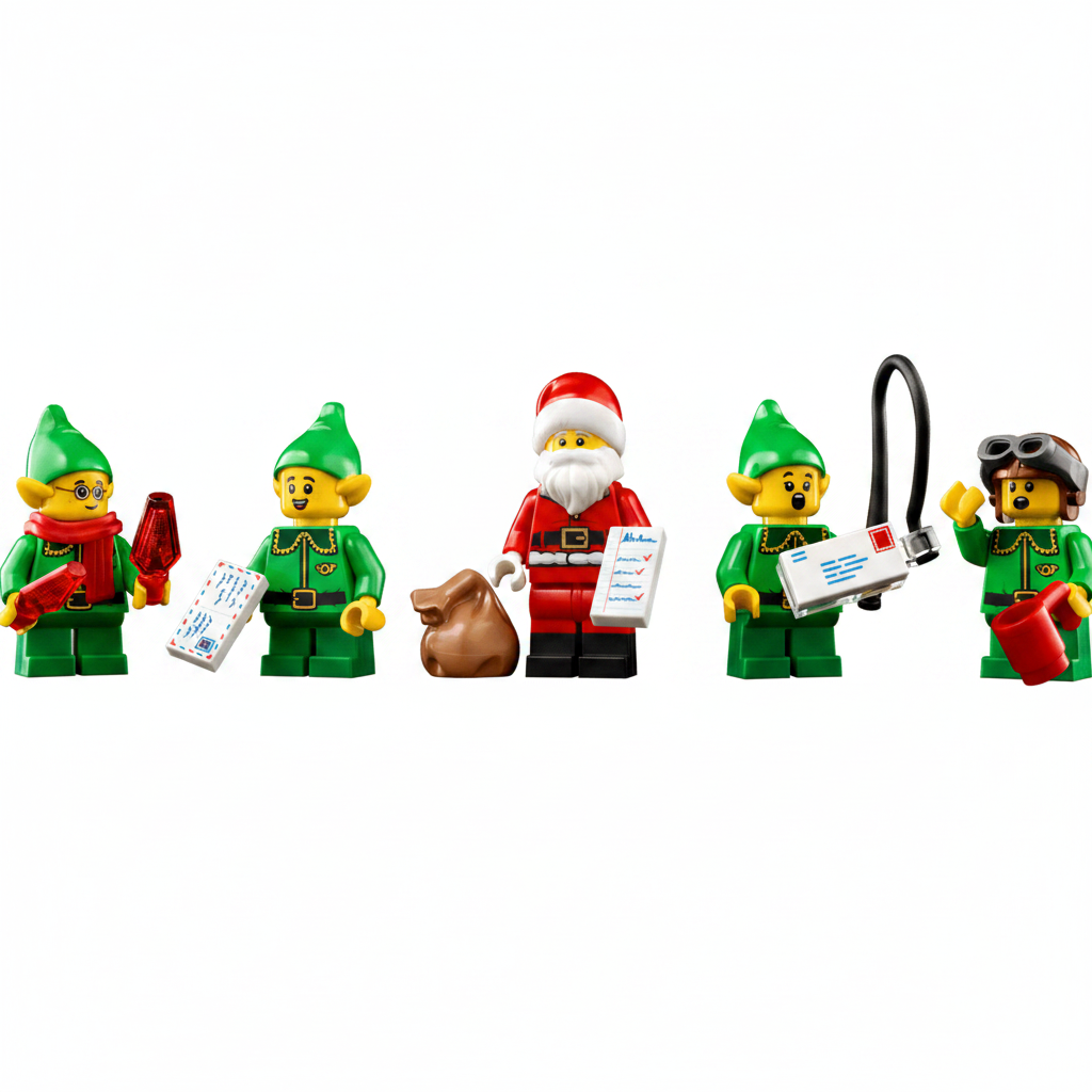 Lego Santa's Post Office Figures