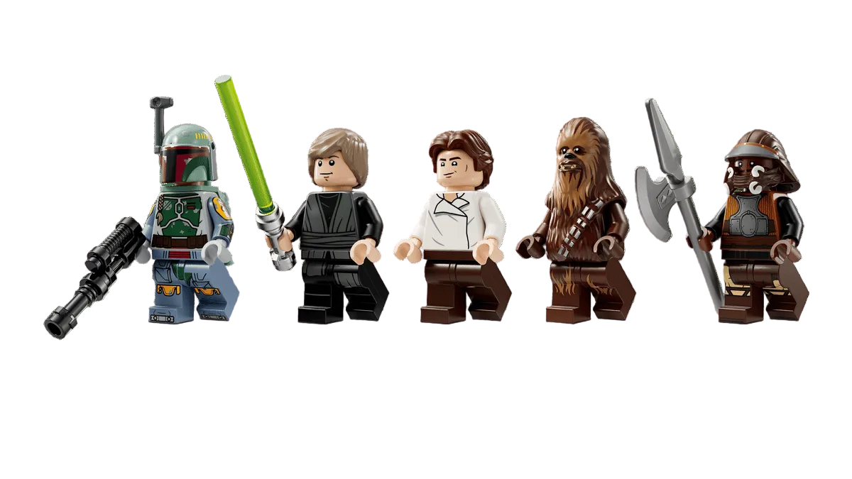 Lego Star Wars Desert Skiff and Sarlacc Pit Figures