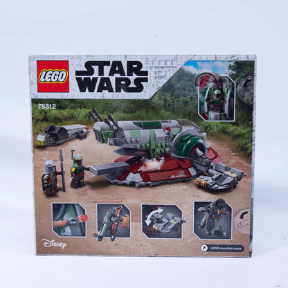 Lego Star Wars Boba Fett Starship Box Back