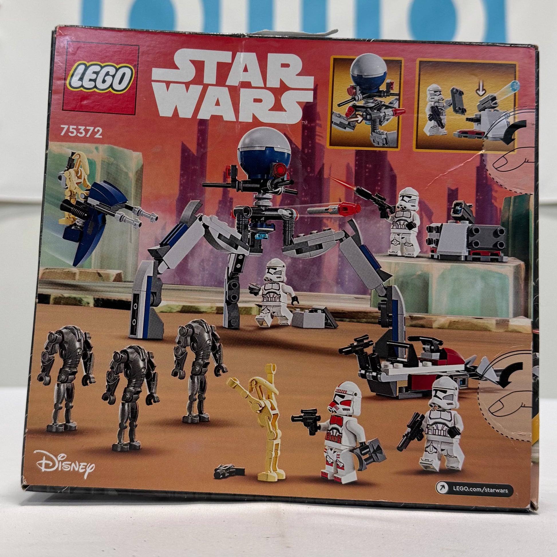 Lego Star Wars Clone Trooper Battle Droid Pack Box Front