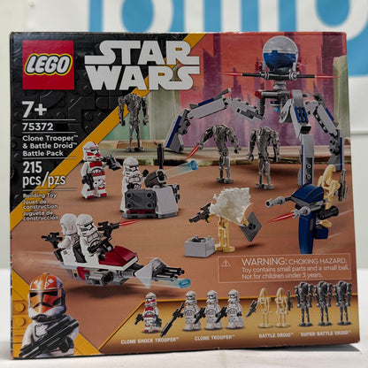 Lego Star Wars Clone Trooper Battle Droid Pack Box Back