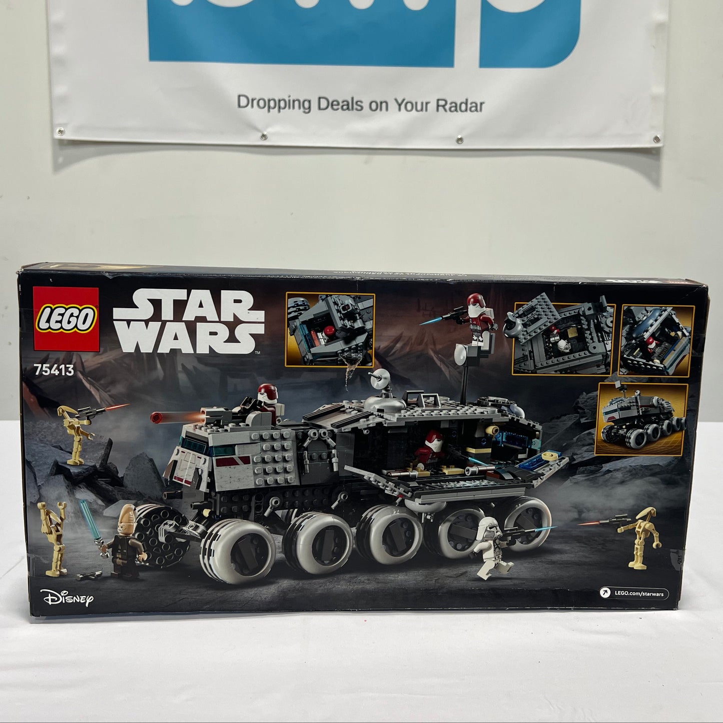 Lego Star Wars Clone Wars Republic Juggernaut Box Back