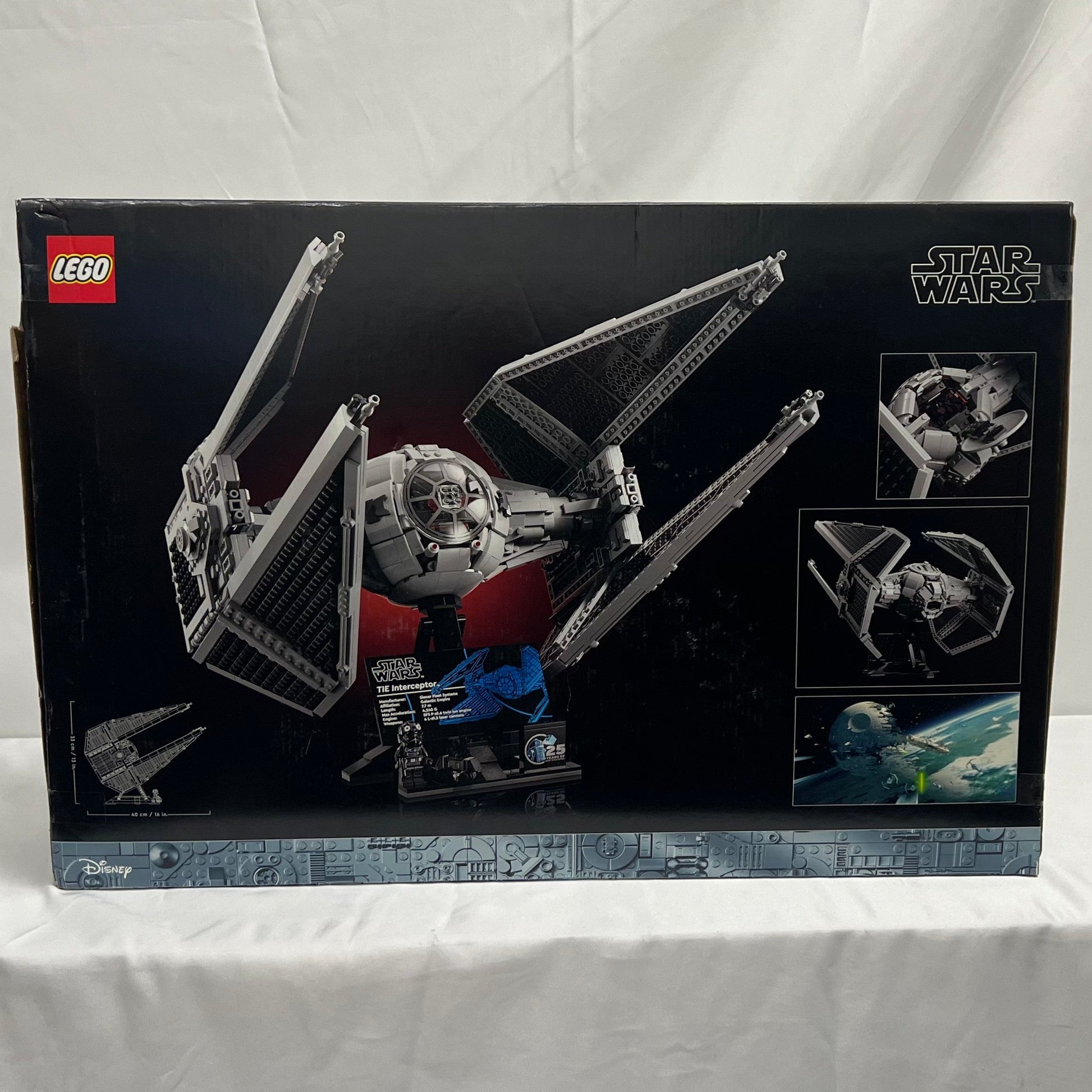 Lego Star Wars TIE Interceptor Box Back