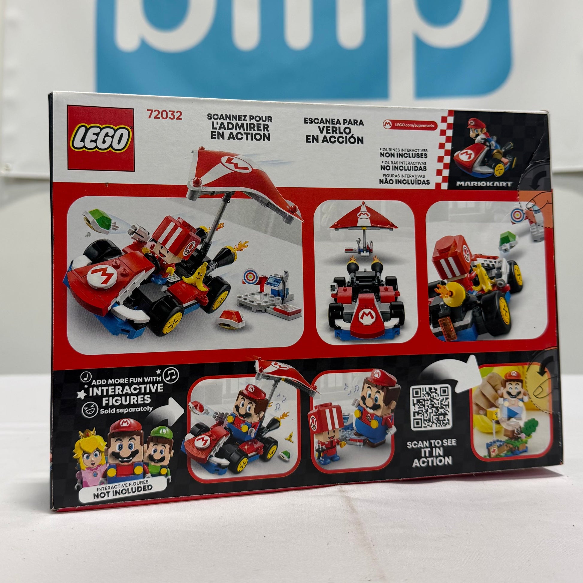 Lego Super Mario Kart Box Back