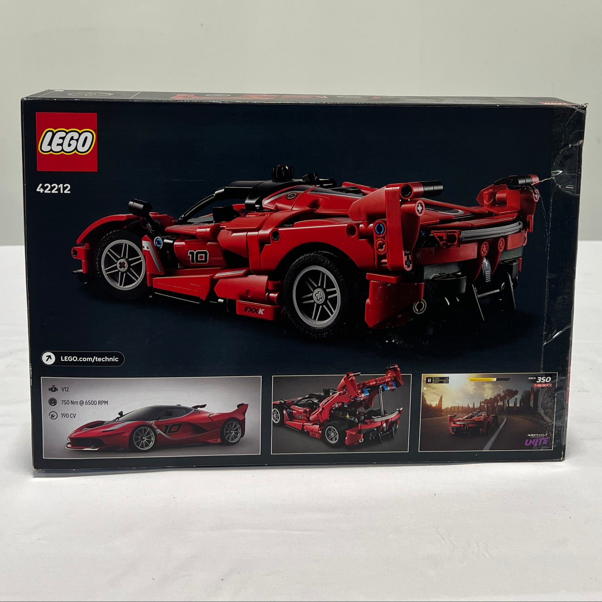 Lego Technic Ferrari FXX Box Back