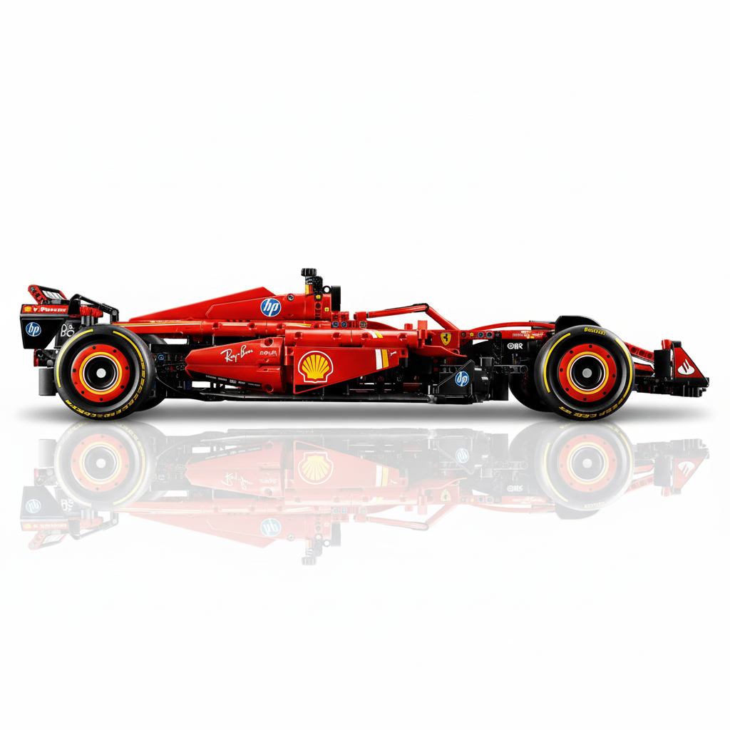 Lego Technic Ferrari SF-24 Side View
