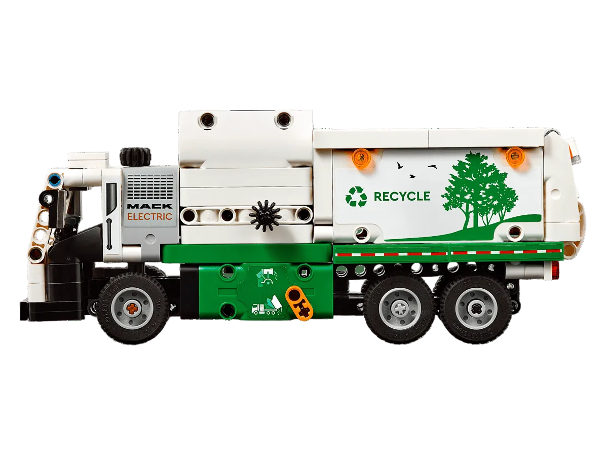 Lego Technic Garbage Truck Side View