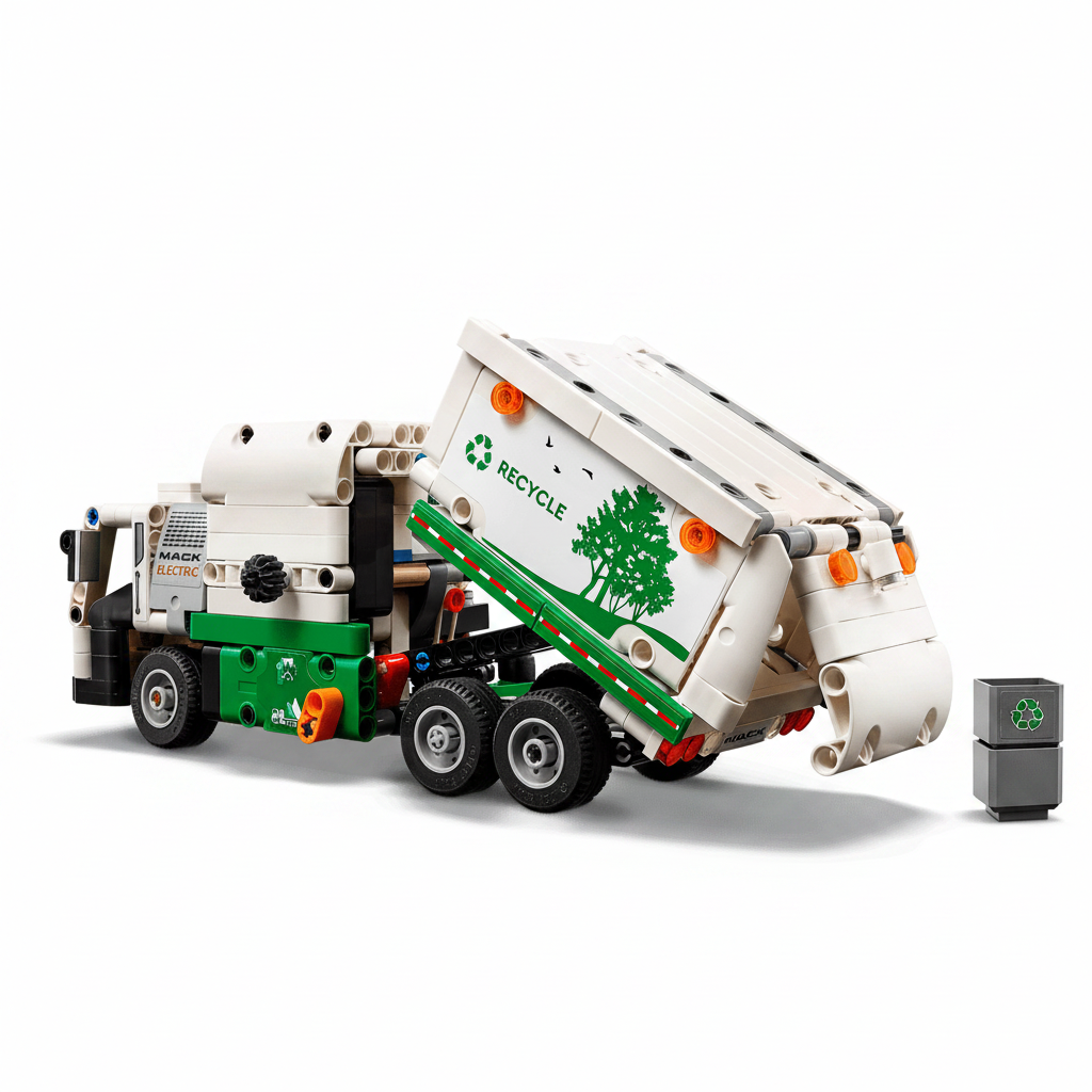 Lego Technic Garbage Truck  Dump
